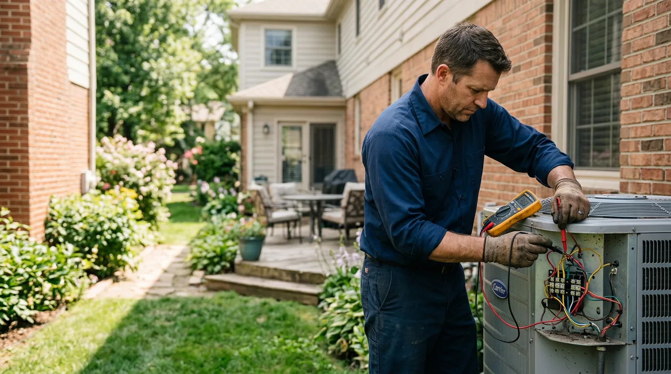 HVAC technician working near Holmes, PA